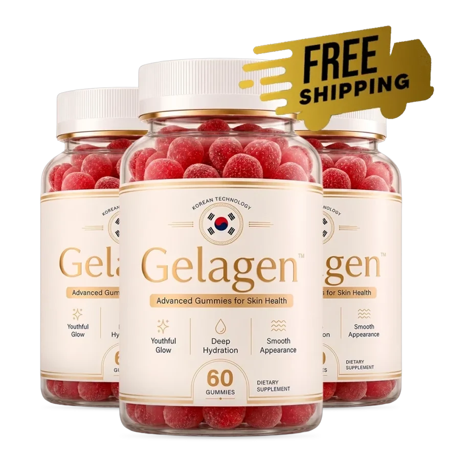 Gelagen skin-health formula, three bottles